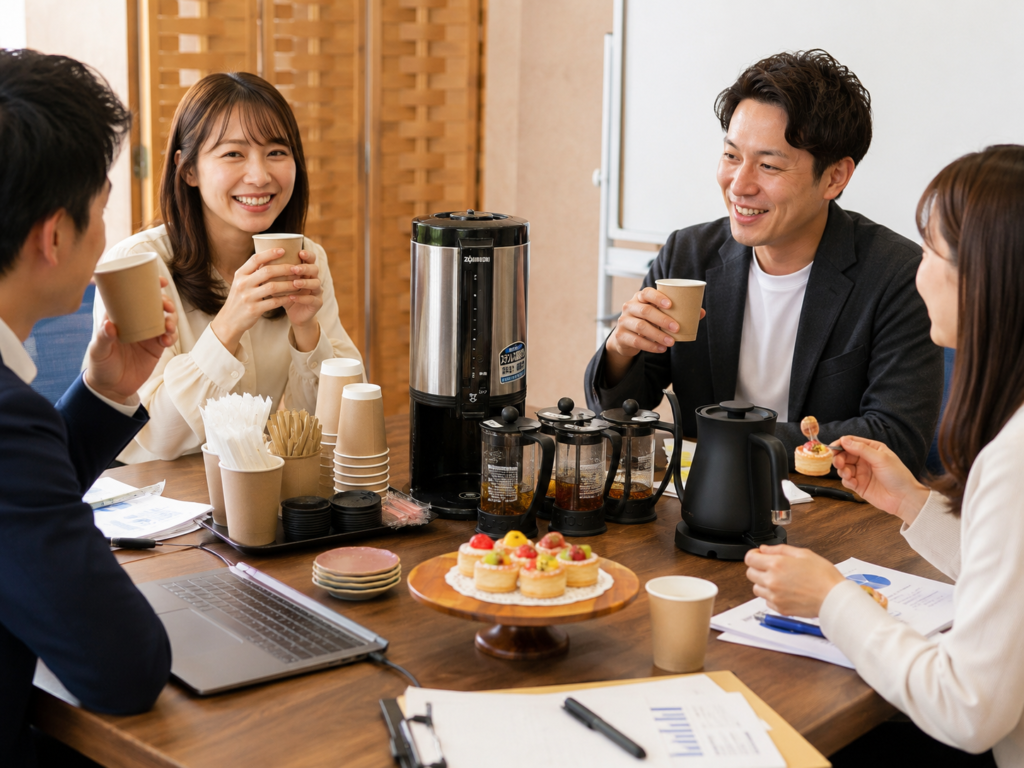 会議や研修の休憩時間を、ちょっと特別に。